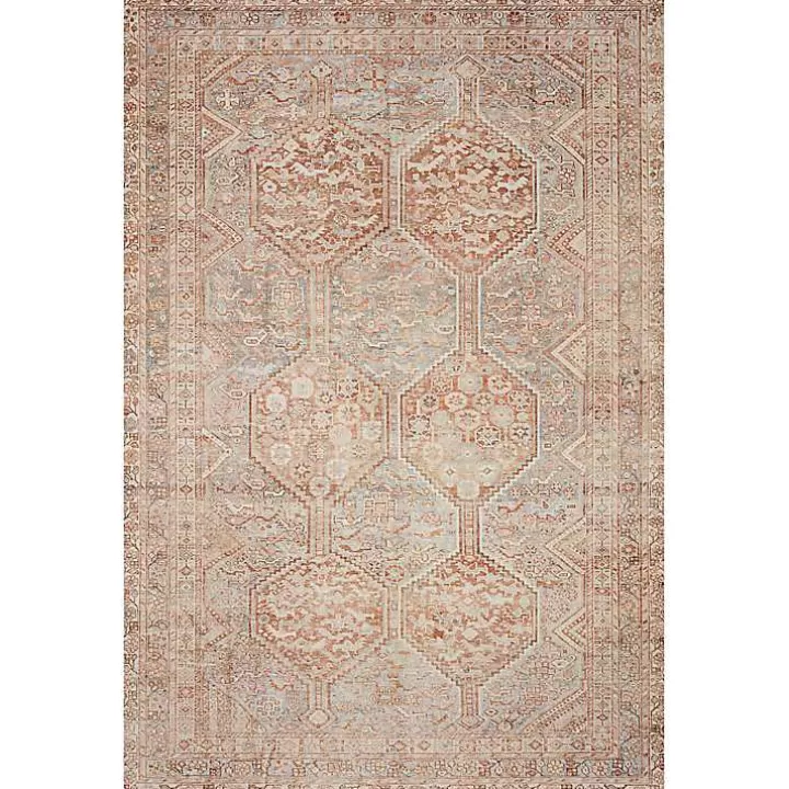 Best Chris Loves Julia x Loloi Jules Orange Rug, 2x9 Area Rugs