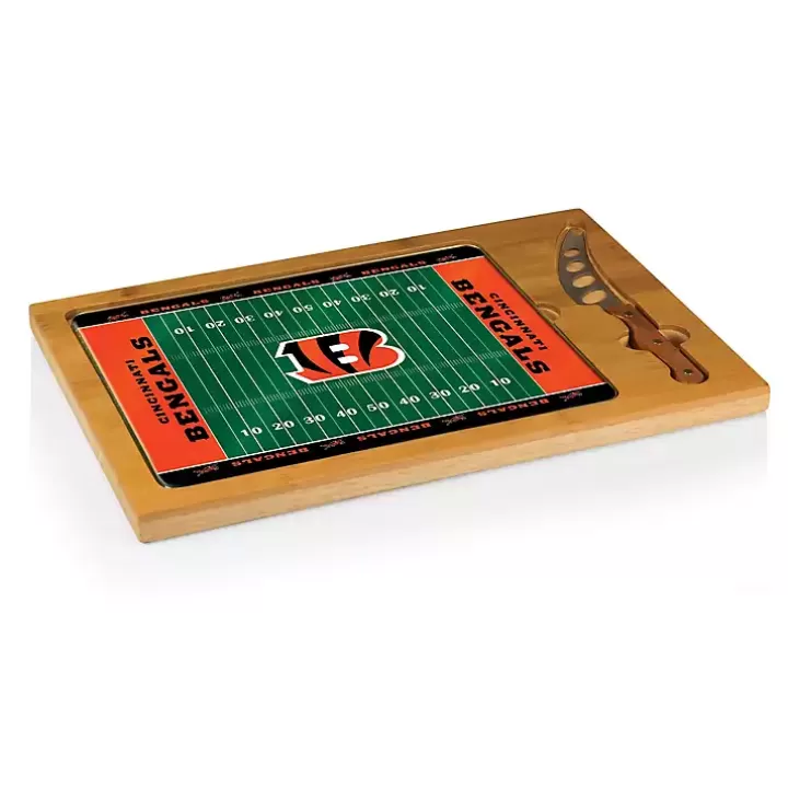 Clearance Cincinnati Bengals Cutting Board & Knife Set Serving & Entertaining