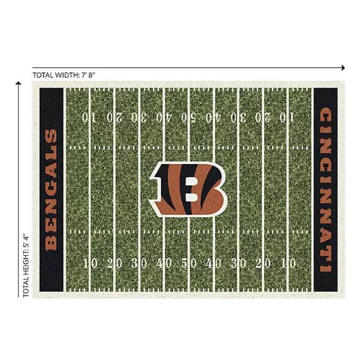 Sale Cincinnati Bengals Home Field Area Rug, 6x8 Area Rugs