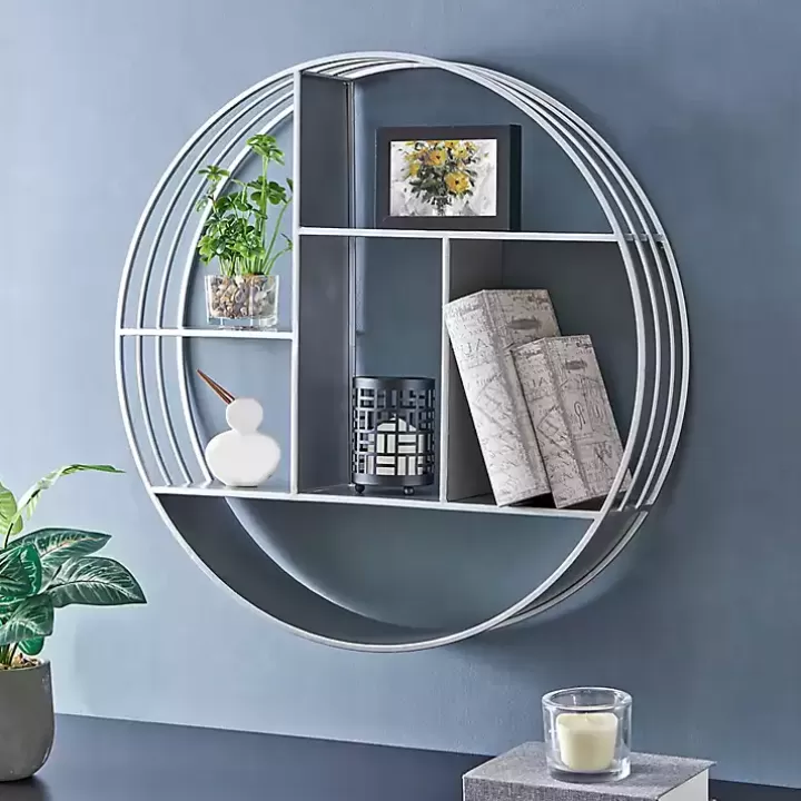 Hot Circular Open Sides Floating Shelf Shelves