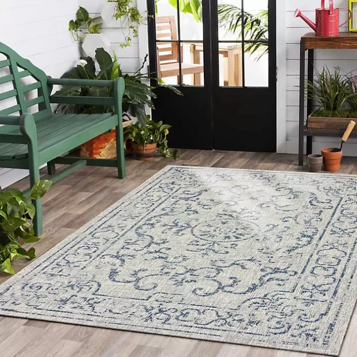 Sale Classicism Sun Shower Outdoor Area Rug, 5x8 Outdoor Rugs