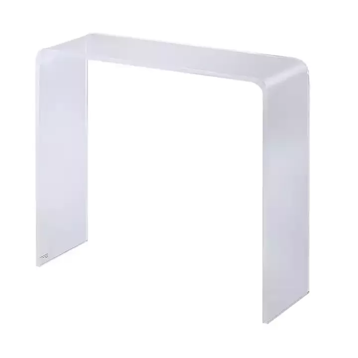 Hot Acrylic Curved Edge Console Table Console Tables