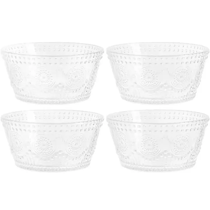 Hot Circa Hobnail Bowls, Set of 4 Dinnerware