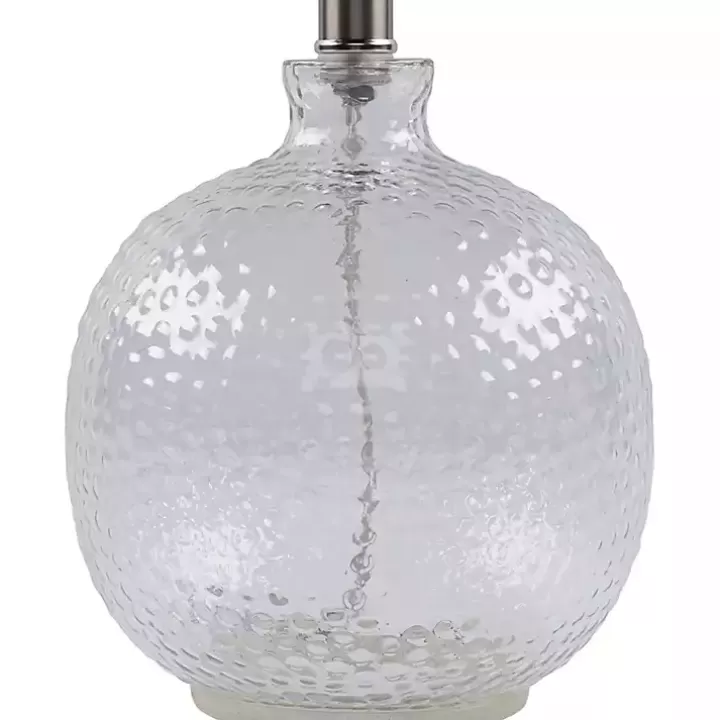 Hot Clear Glass Hobnail Table Lamp Table Lamps