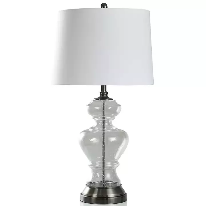 Outlet Clear Seeded Opulent Table Lamp Table Lamps