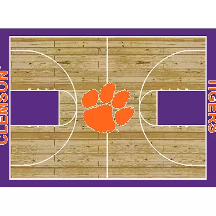 Shop Clemson University Courtside Area Rug, 4x6 Area Rugs