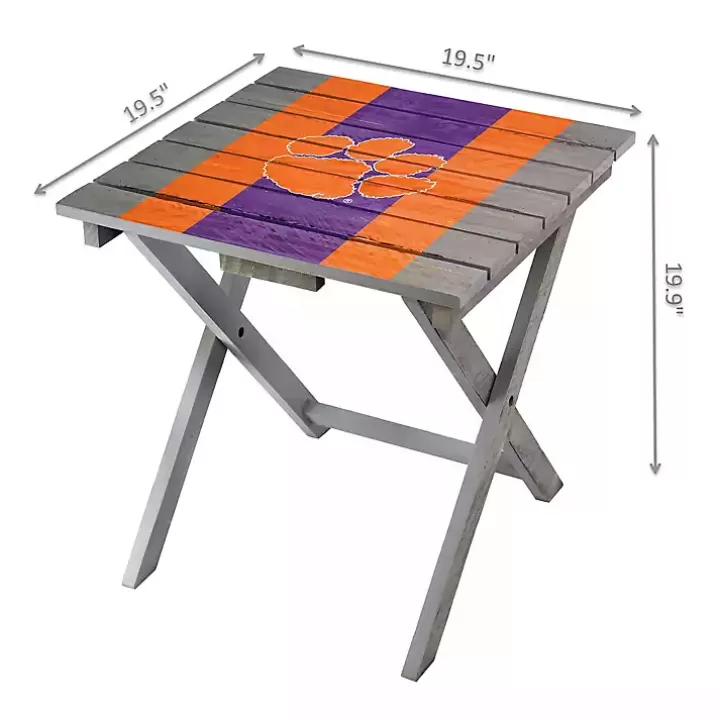 Fashion Clemson University Folding Outdoor Table Outdoor Tables