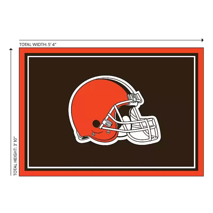 Outlet Cleveland Browns Area Rug, 4x6 Area Rugs