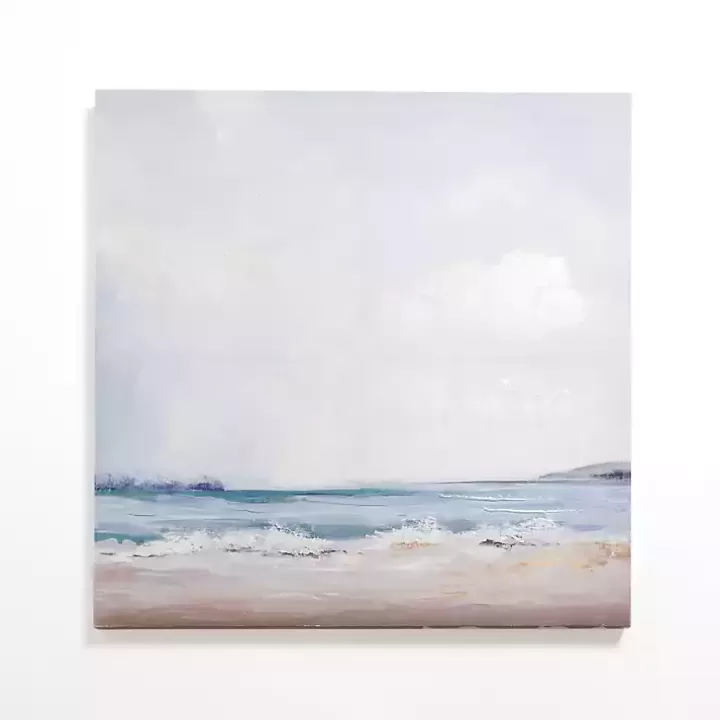 Online Cloudy Beach Scene Canvas Art Print Canvas Art