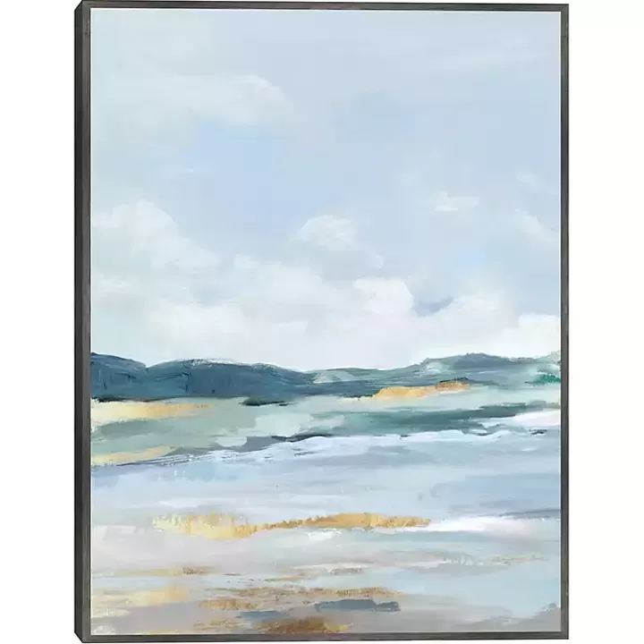Cheap Coastal Mountains II Framed Canvas Art Print Canvas Art