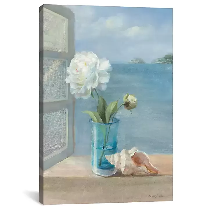 Outlet Coastal Floral Canvas Art Print Canvas Art