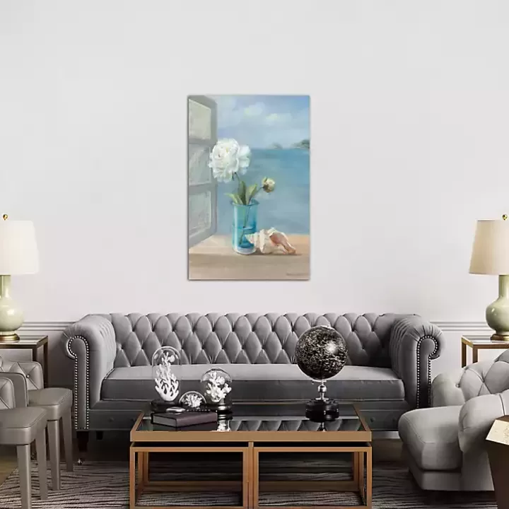 Outlet Coastal Floral Canvas Art Print Canvas Art