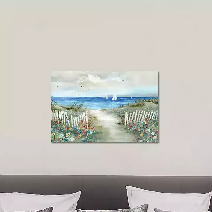 Store Coastal Garden Canvas Art Print Canvas Art