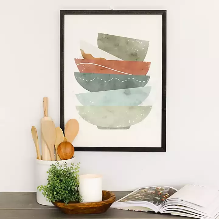 Outlet Colorful Bowls Framed Art Print Framed Art
