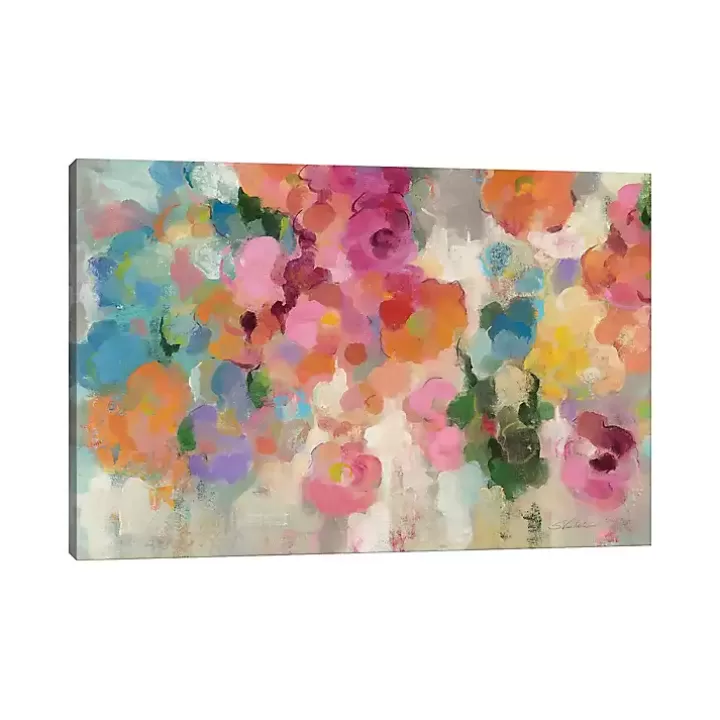 Fashion Colorful Garden I Giclee Canvas Art Print, 48x32 Canvas Art