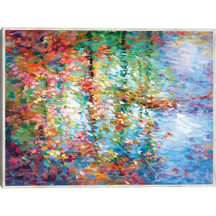 Hot Colorful Reflections I Framed Canvas Art Print Canvas Art