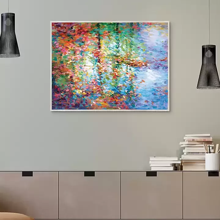 Hot Colorful Reflections I Framed Canvas Art Print Canvas Art