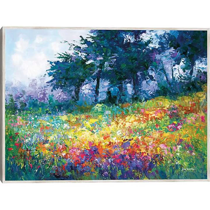 New Colorful Wildflowers in Bloom Canvas Art Print Canvas Art