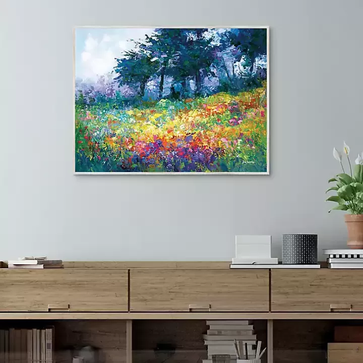 New Colorful Wildflowers in Bloom Canvas Art Print Canvas Art