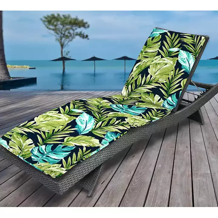 New Cool Tropics Outdoor Chaise Cushion, 72x21 in. Outdoor Cushions & Pillows