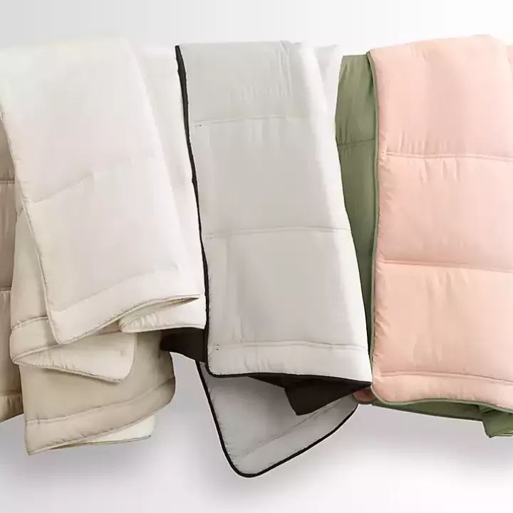 Outlet Coral & Sage Reversible 3-pc. Queen Comforter Set Comforters