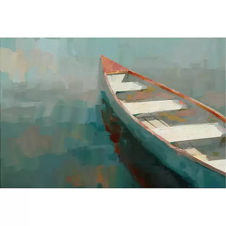 New Coral Canoe I Canvas Art Print Canvas Art