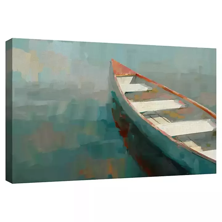 New Coral Canoe I Canvas Art Print Canvas Art