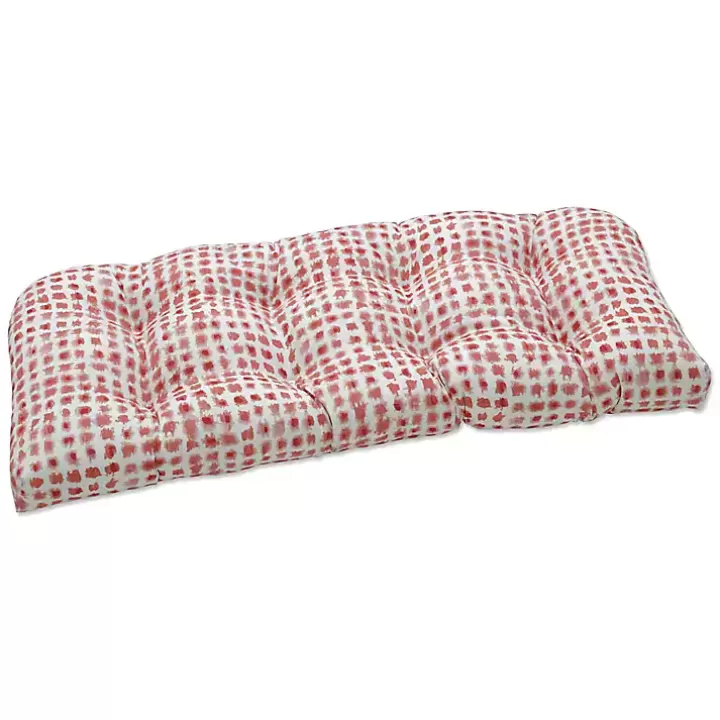 Outlet Coral Dotted Settee Cushion Outdoor Cushions & Pillows