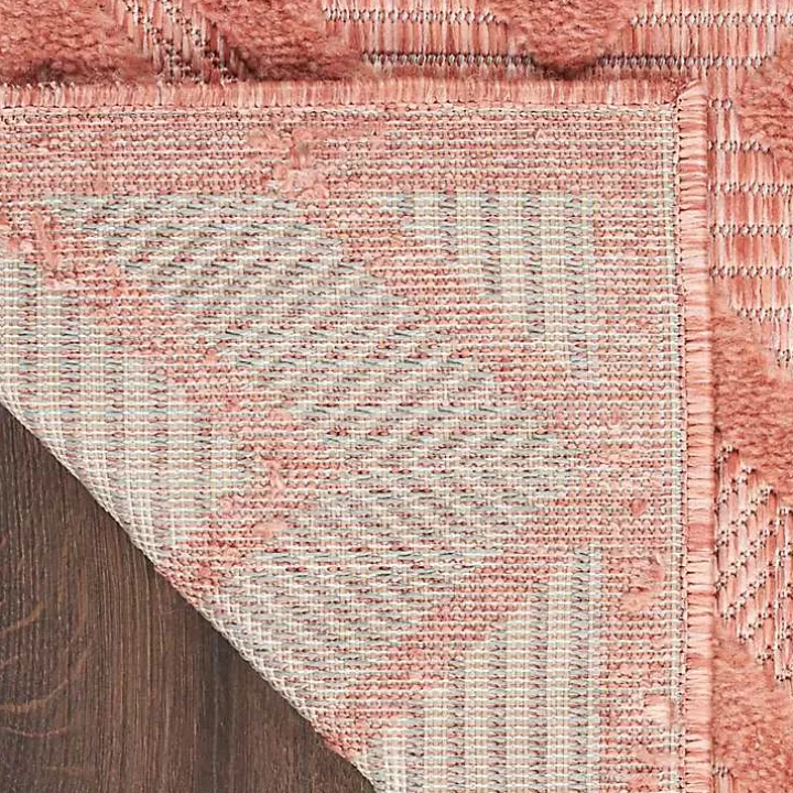Store Coral Diamond Indoor/Outdoor Area Rug, 5x7 Outdoor Rugs