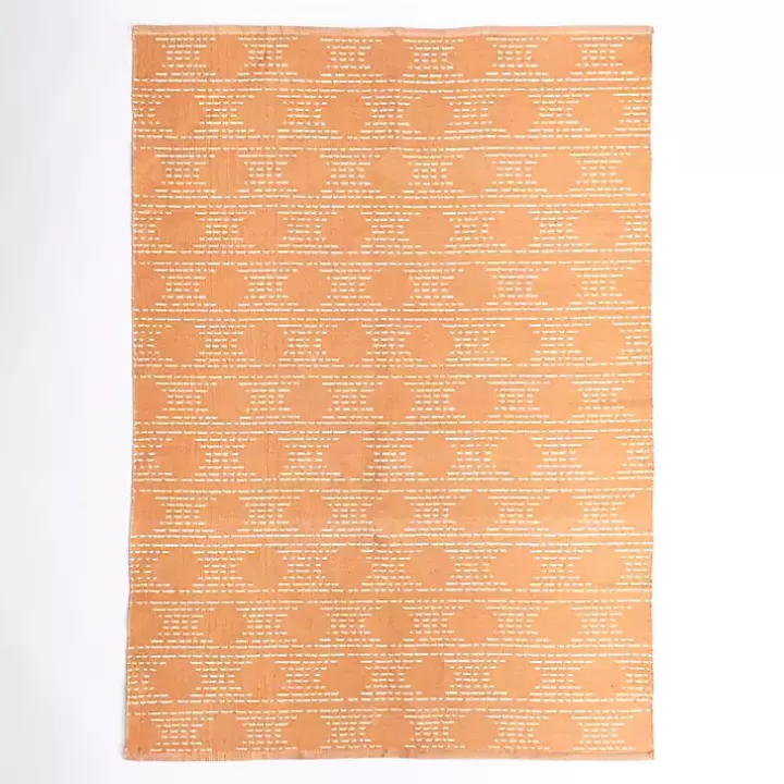 Cheap Coral Shibori Outdoor Area Rug, 5x7 Outdoor Rugs