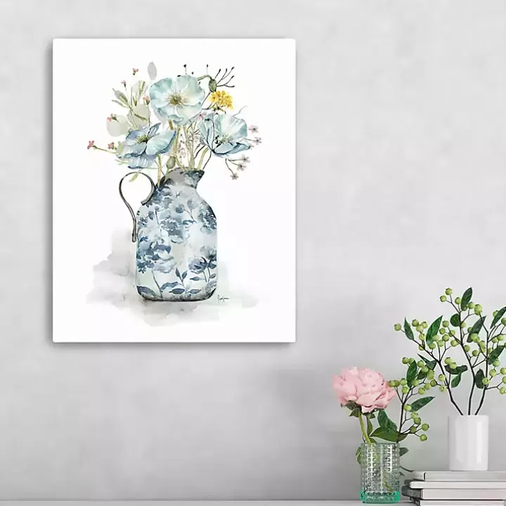 Clearance Cottage Garden Blues I Canvas Art Print Canvas Art