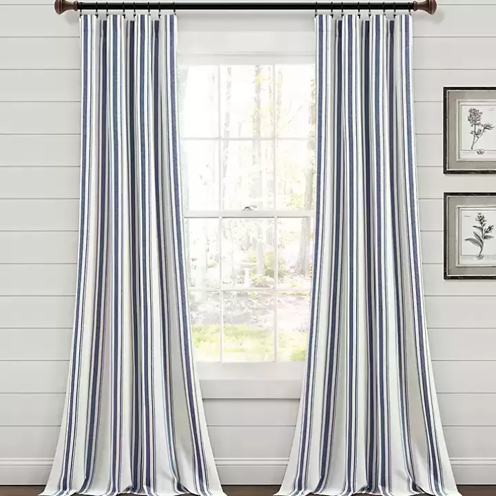 Online Cotton Candy Farmhouse Curtain Panel Set, 95 in. Curtains & Drapes