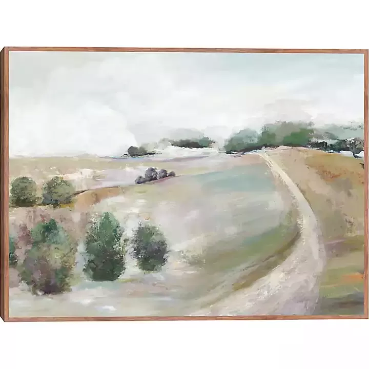 Store Country Road Hill Framed Canvas Art Print Canvas Art