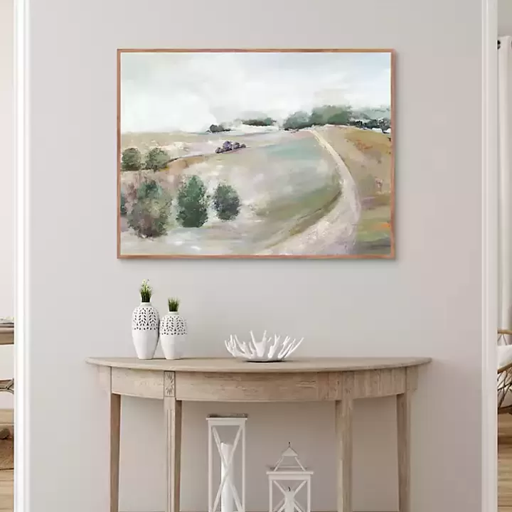 Store Country Road Hill Framed Canvas Art Print Canvas Art