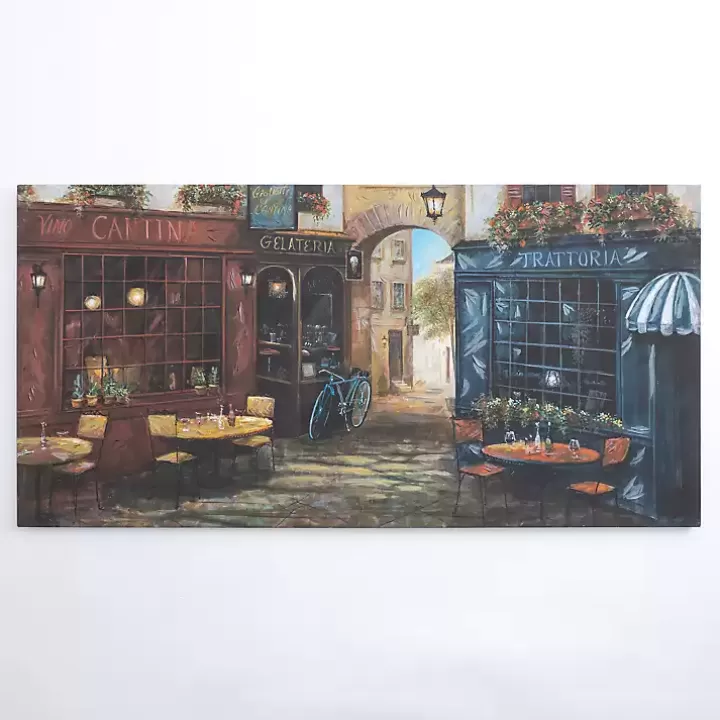 Cheap Courtyard Ambiance Canvas Art Print Canvas Art