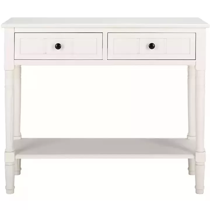 Online Cream Carved 2-Drawer Console Table Console Tables