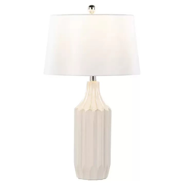 Outlet Cream Ceramic Sandra Table Lamp Table Lamps