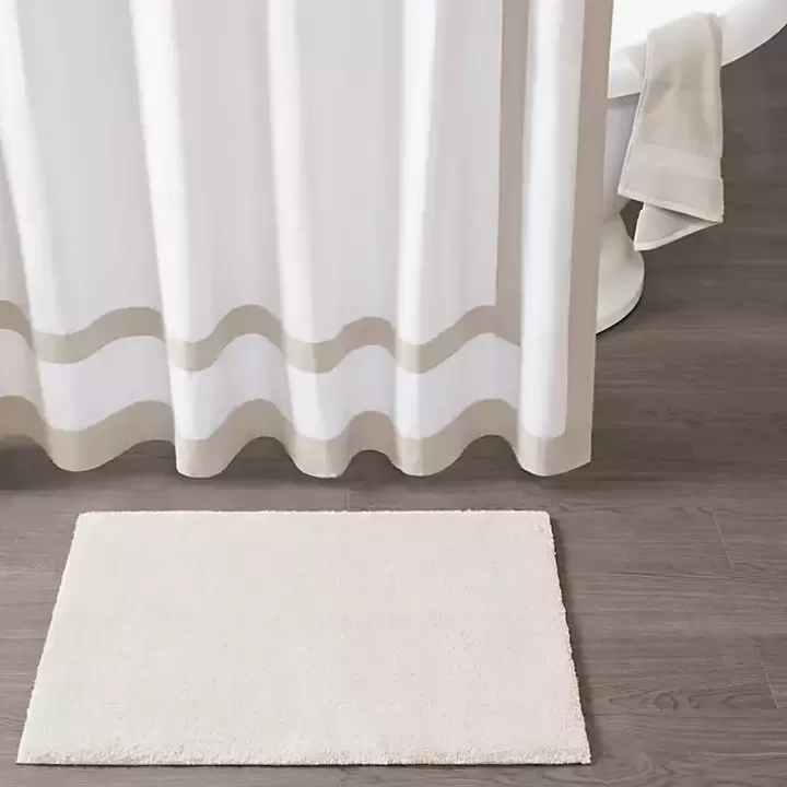 Flash Sale Cream High Pile Marshmallow Bath Mat, 30 in. Bathroom Rugs