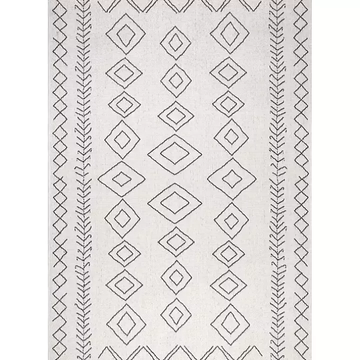 Best Cream Serna Tribal Outdoor Area Rug, 5x7 Outdoor Rugs