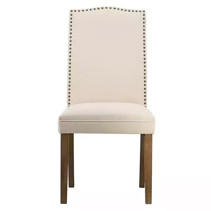 Best Cream Upholstered Armless Dining Chairs, Set of 2 Dining Chairs