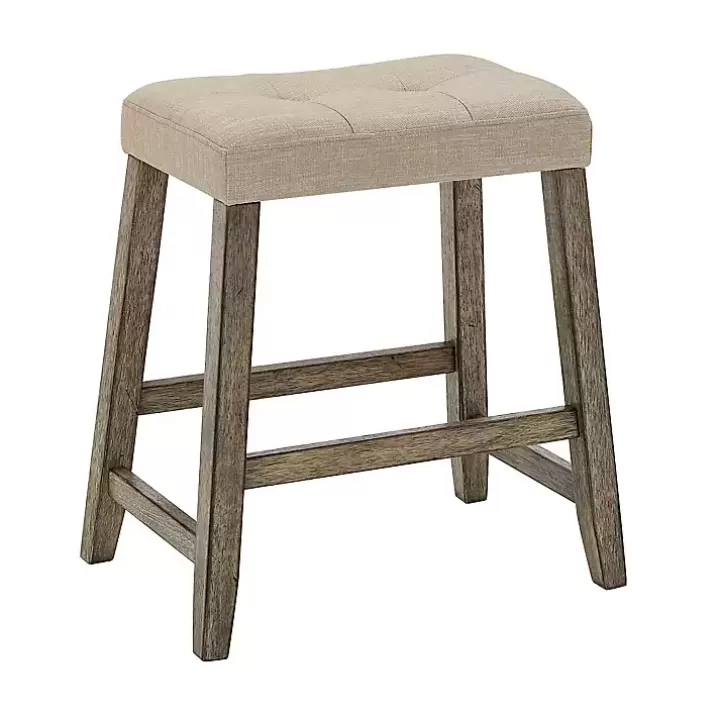 Cheap Cream Upholstered Chandler Counter Stools, Set of Bar Stools & Counter Height Stools