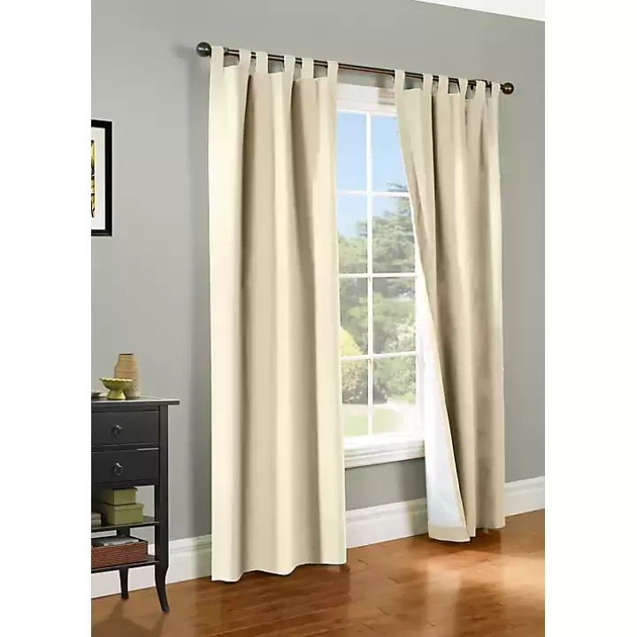 Shop Cream Weathermate Blackout Curtain Panel, 95 in. Curtains & Drapes