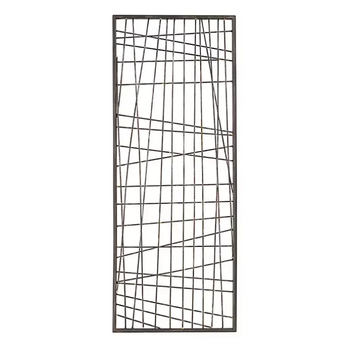 Sale Crosshatch Metal Frame Plaque Wall Plaques