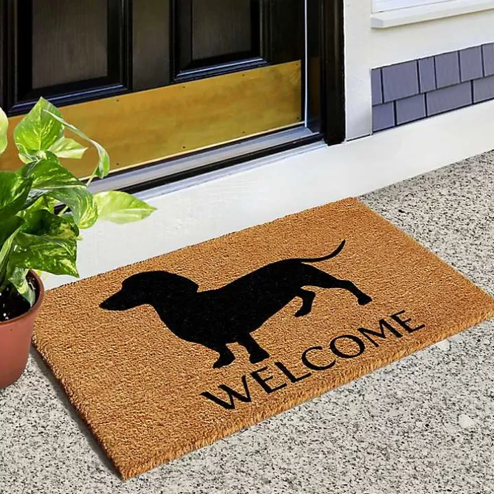 Discount Dachshund Welcome Doormat Doormats