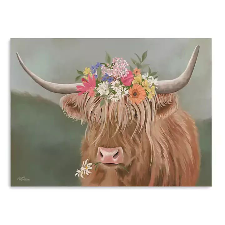 Hot Daisy Mae Cow Canvas Art Print Canvas Art