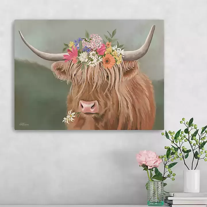 Hot Daisy Mae Cow Canvas Art Print Canvas Art