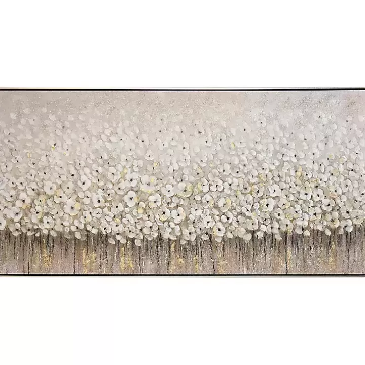 New Dancing Flowers Textured Canvas Art Print Canvas Art