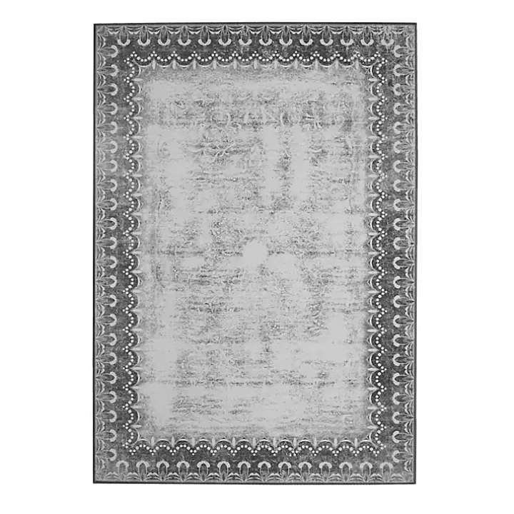 Online Dardon Bordered Washable Area Rug, 5x7 Area Rugs