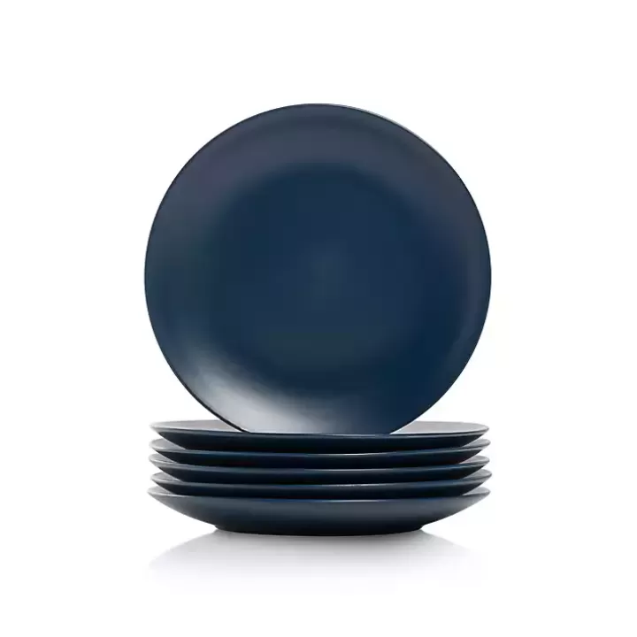 New Dark Classic Coupe Salad Plates, Set of 6 Dinnerware