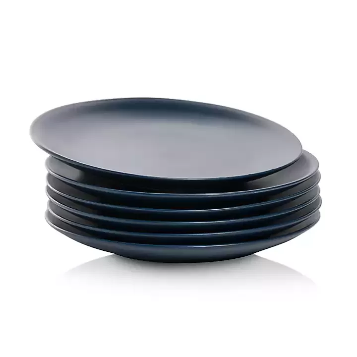 New Dark Classic Coupe Salad Plates, Set of 6 Dinnerware